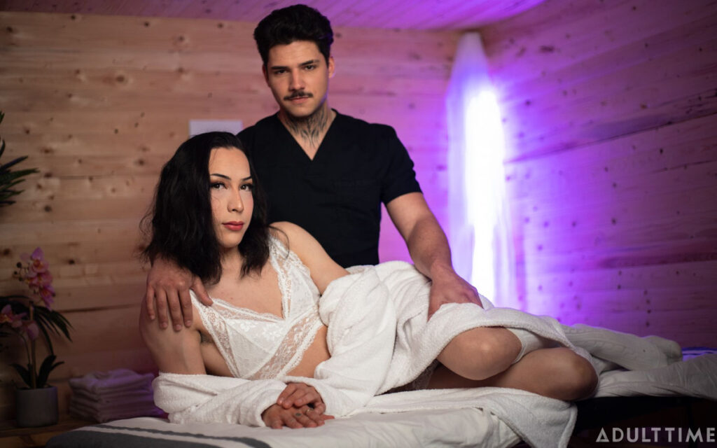 Horny Femboy Gets Mouthful Of Masseur’s Meat (Femboyish)
